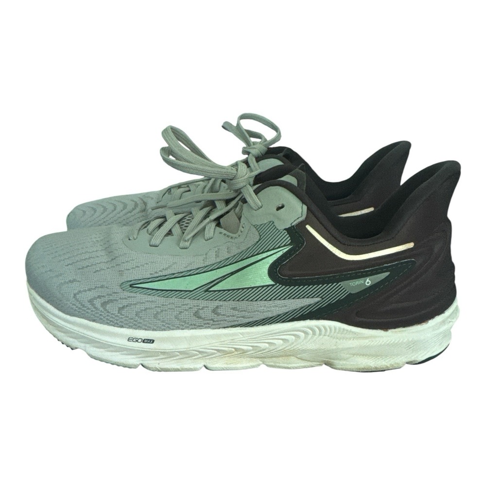 Altra Torin 6 Womens 11 Running Shoes Gray Mint Green Athletic Sneakers AL0A7R78